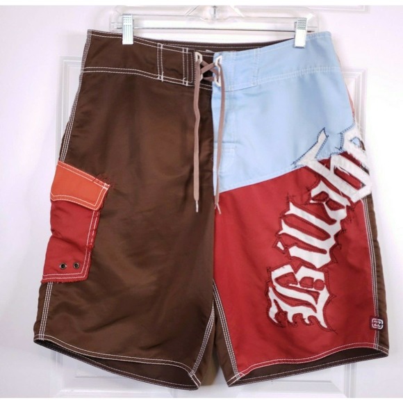 Billabong Fringe Colorblock Board Shorts 34